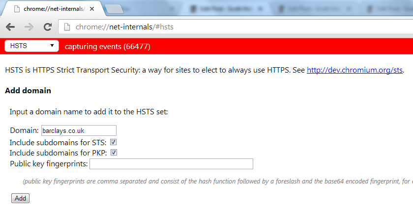 Adding Barclays as a HSTS host Adding Barclays as a HSTS host